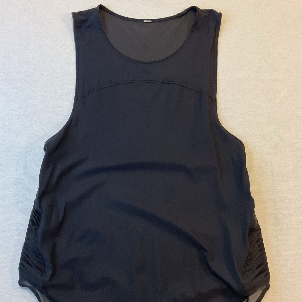 Lululemon Women's Athletic Black Tank Top w/Textured Sides, Size Small (No Tags)